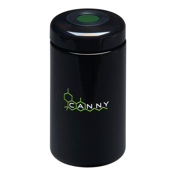 CANNY UV Jar With Hygrometer - Storage Herb Glass Jar and Air-Tight Lid Smell Proof Container Odor Resistant